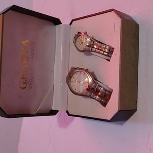 Vintage Geneva elegant collection his&her watches